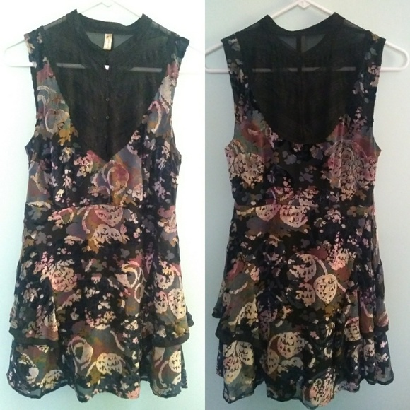 Free People Velvet lace dress - Picture 1 of 5